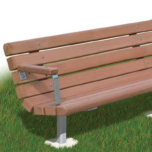 SWRB Series: Embedded Mount Contour Bench w/ Lumber Timbers