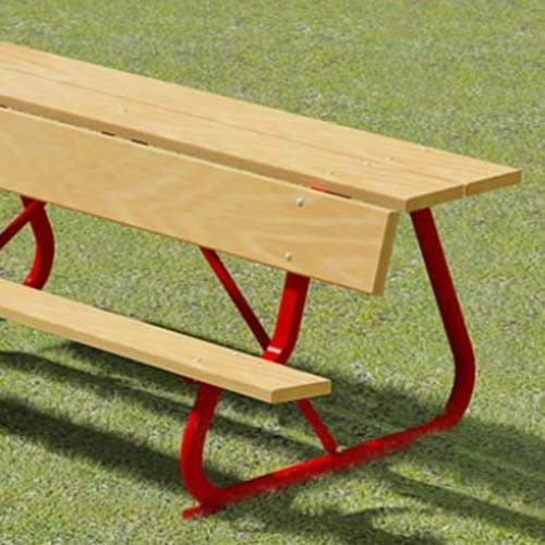 Athletic Series: Team Bench w/ Lumber Seat, Back & Deck (B302)