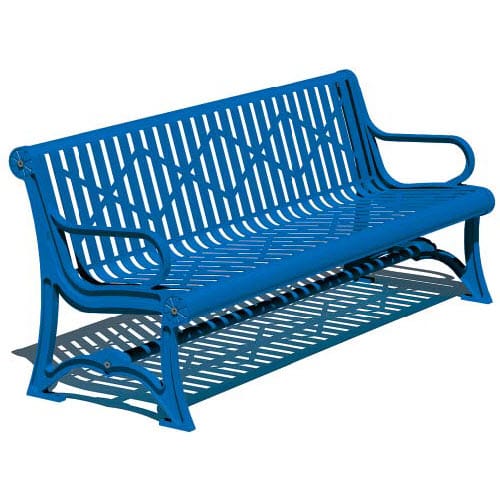 Oak Knoll Series: Surface Mount Contour Bench w/ Steel Plate Seat