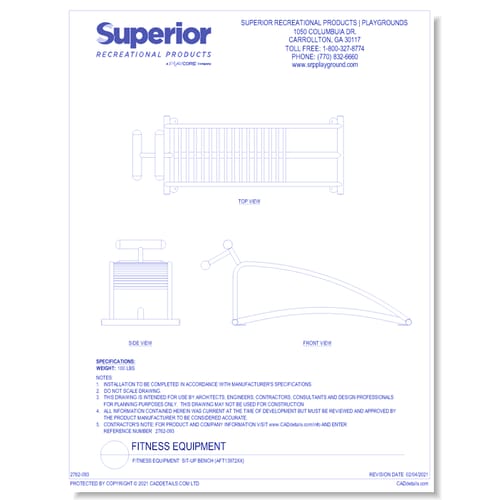 Fitness Equipment: Sit-Up Bench (AFT13972XX)