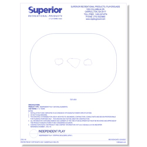 Freestanding Play: Stepping Boulders (UP501)