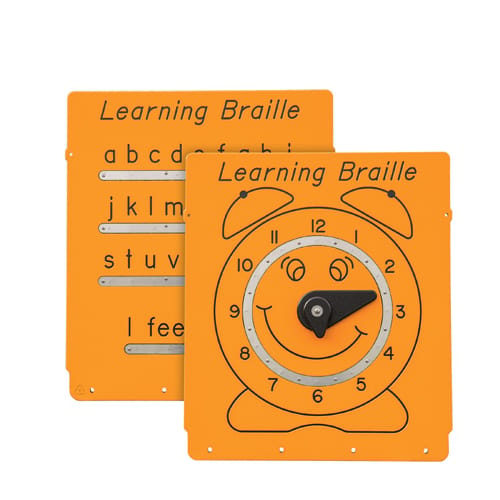 Braille and Clock Panel