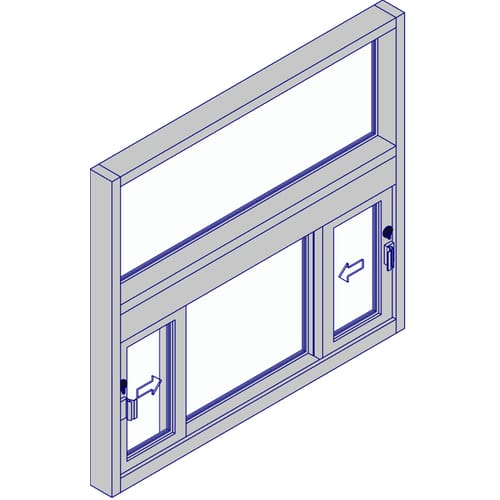Double-Slider Transaction Window (SCDS-6056)