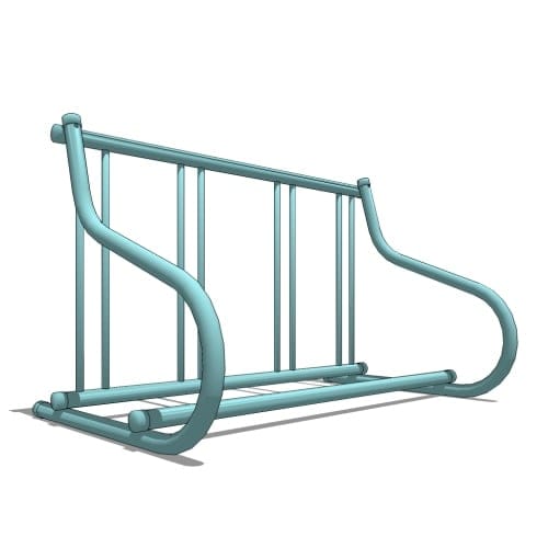 Gridrac Bike Rack: 4 Bike (1 per side), Surface Mount
