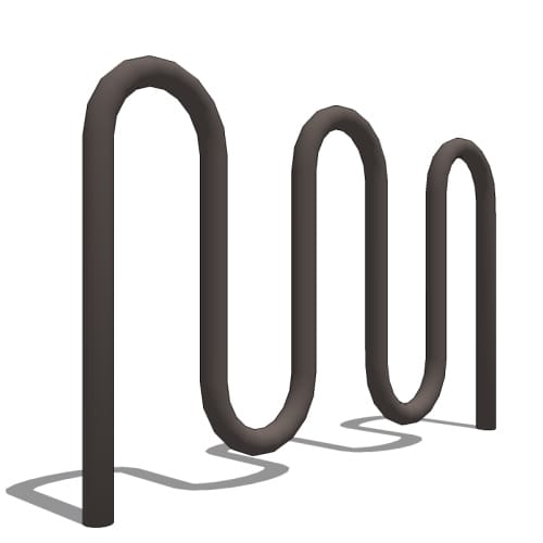 Heavy Duty Challenger Bike Rack: 7 Bike, Surface or In Ground Mount