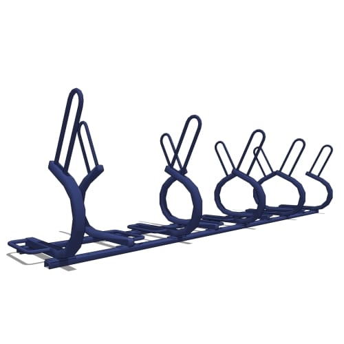 Sentry Bike Rack: 9 Bike, Double Sided (Park Both Sides)