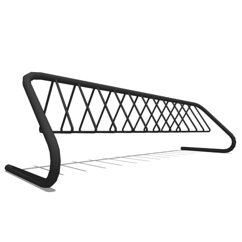 Triton Bike Rack: 14 Bike, Surface Mount