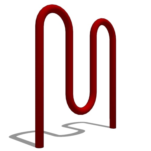 Winder-Plus Bike Rack: 5 Bike, Surface or In Ground Mount
