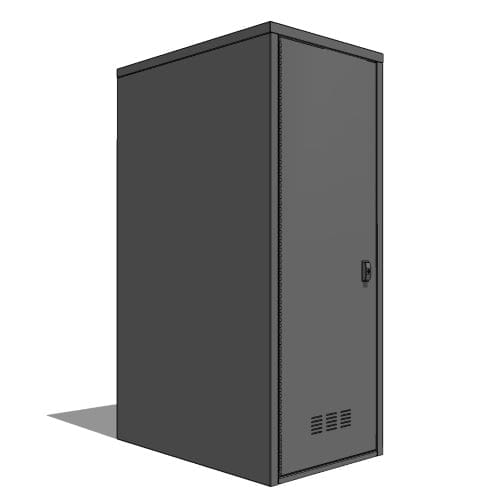 Vertical MadLocker Bike Locker: 1 Unit, 1 Door, 1 Bike Capacity