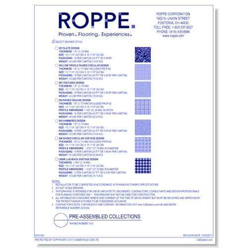 Raised Rubber Tile