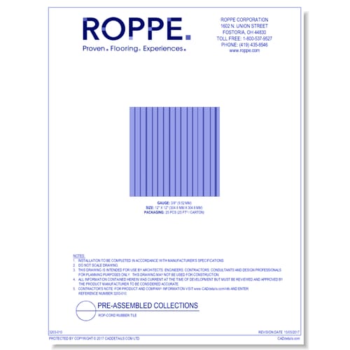 Rop-Cord Rubber Tile