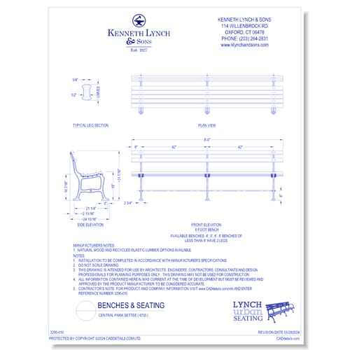 Central Park Settee ( 6735 )