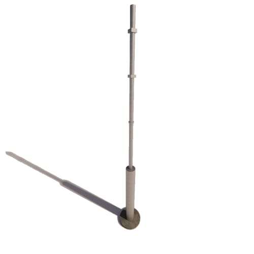 preview of Safety Round Bollard w Sign System: 4.5"