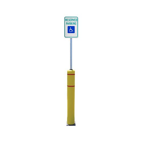 Flex Bollard w/ 8ft Sign Post