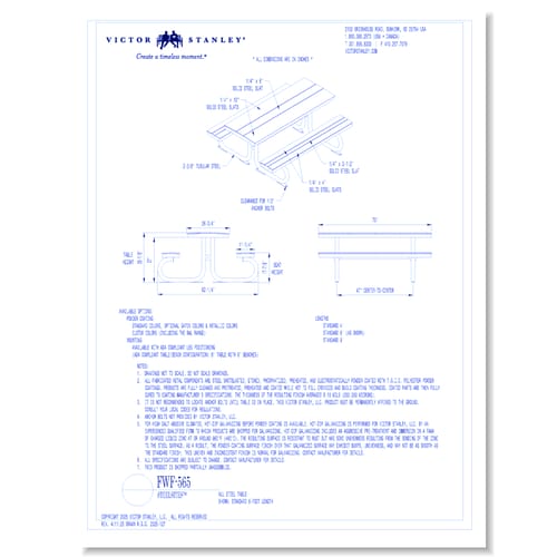 Model FWF-565: 6' (1.8m) Length, Surface Mount