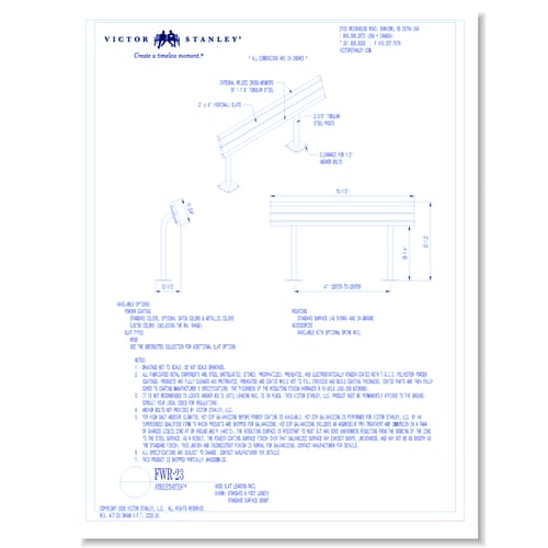 Model FBFR-23: 6' (1.8 m) Length, Standard Surface Mount