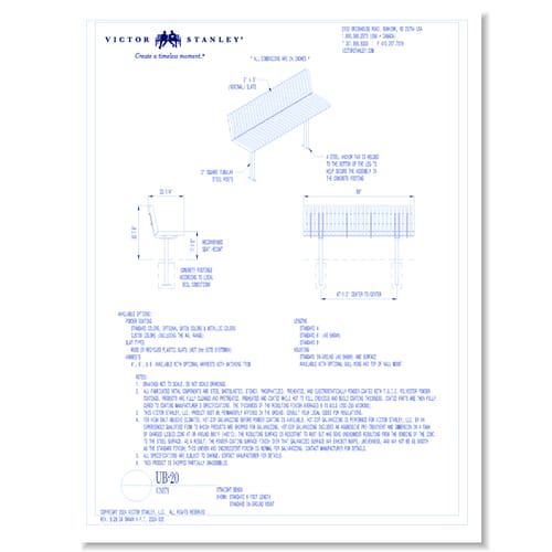 Model UB-20: 6’ Length, In-ground Mount