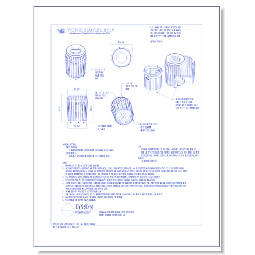 Model DYN-SD-36: Dynasty Side-Door Litter Receptacle, 36 gal (136 L)