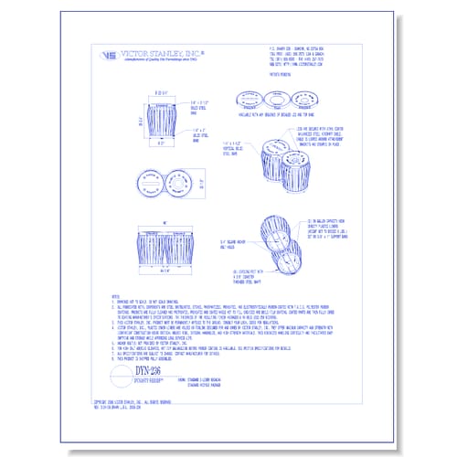 Model DYN-236: Dynasty Recycling Station, Two 36 gal (136 L) liners