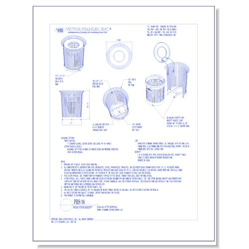 Model PRS-36: Production Litter Receptacle, 36 gal (136 L)