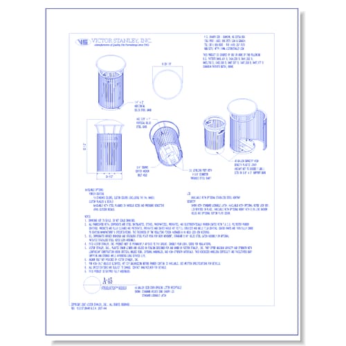 Model A-45: Steelsites™ Side-Door Litter Receptacle, 45 gal (170 L)