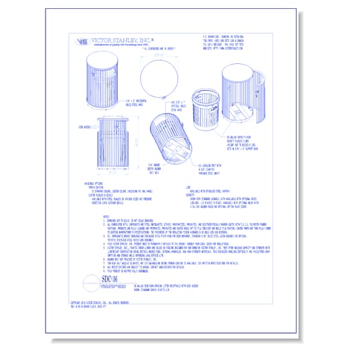 Model SDC-36: Steelsites™ Side-Door Litter Receptacle, 36 gal (136 L)