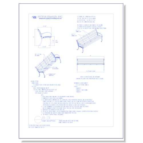 Model FB-324: Framers Modern™ Fullback Bench