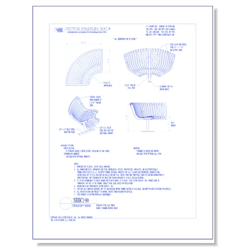 Model NRBC1-90: Steelsites™ Curved Bench