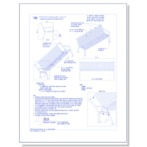 Model RB-28: Steelsites™ RB Bench