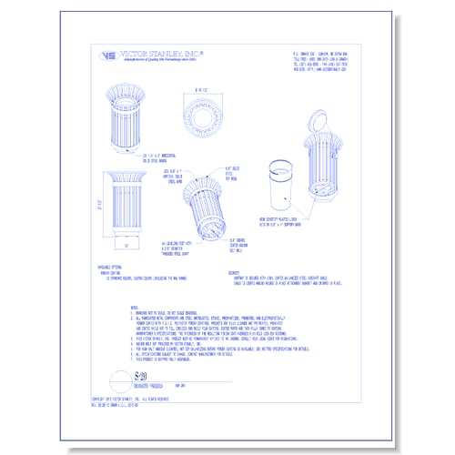Model S-20: Ironsites® Ash Urn