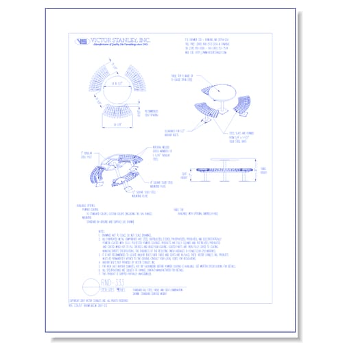 Model RND-333: Steelsites™ Table