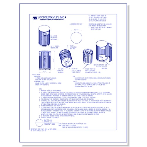 Model RSDC-36: Steelsites™ Side-Door Recycling Station, 36 gal (136 L)