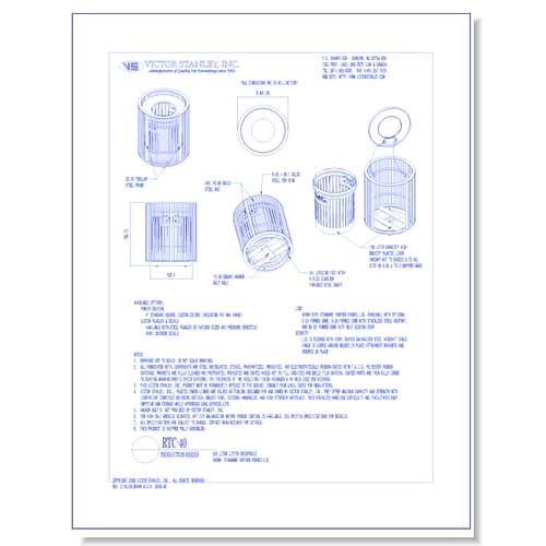 Model RTC-40: Production Litter Receptacle, 36 gal (136 L)