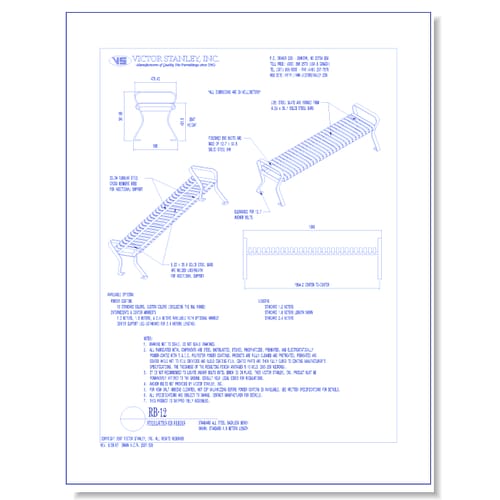Model RB-12: Steelsites™ RB Backless Bench