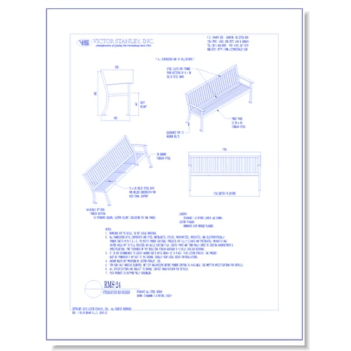 Model RMS-24: Steelsites™ RB Bench
