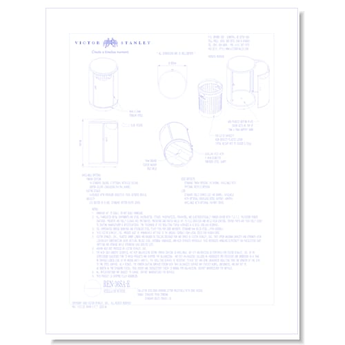 Model REN-36SA-E: Stella of Sunne™ Side-Door Litter Receptacle, 36 gal (136L)