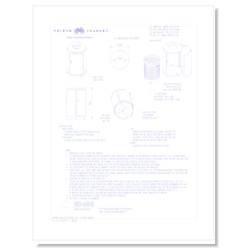 Model REN-45SD-E: Stella of Sunne™ Side-Door Litter Receptacle, 45 gal (170 L)