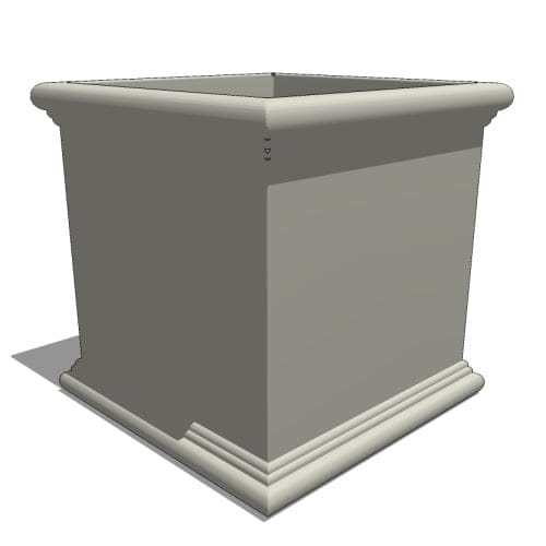 Sienna Square Fiberglass Planter