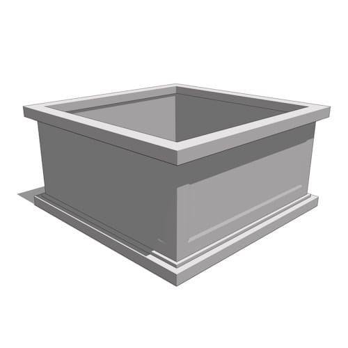 Keswick Fiberglass Square and Rectangle Planter – Single Panel