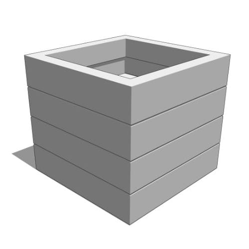 Madera Fiberglass Square Planter