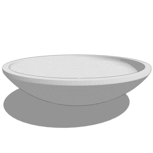 Rosetta Fiberglass Low Bowl Planter