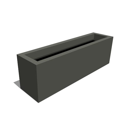 Modern Rectangle Hanging Planter - 48 L x 12 W x 12 H