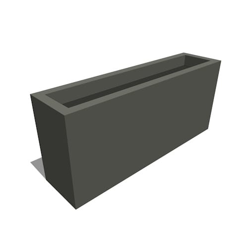 Modern Rectangle Hanging Planter - 48 L x 12 W x 18 H