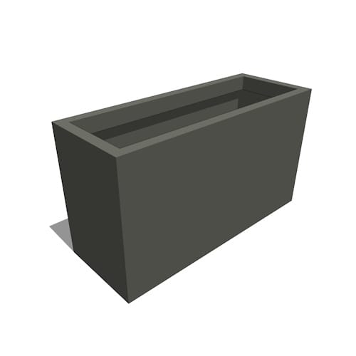Modern Rectangle Hanging Planter - 48 L x 18 W x 24 H