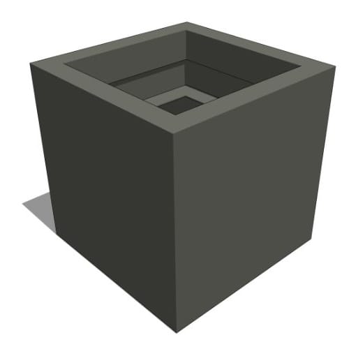Strato Fiberglass Square and Rectangle Planter