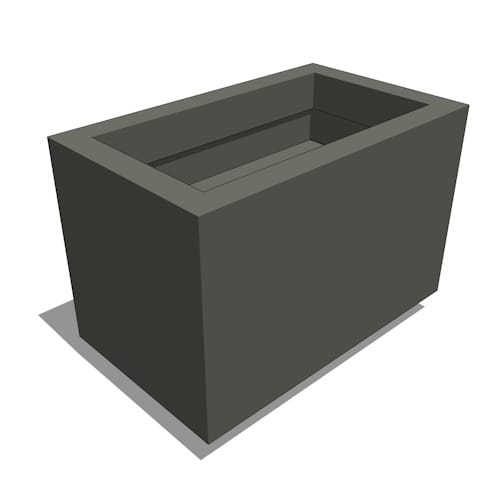 Marek Fiberglass Rectangle Planter