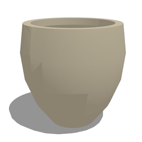 Aurelius Round Fiberstone Planter
