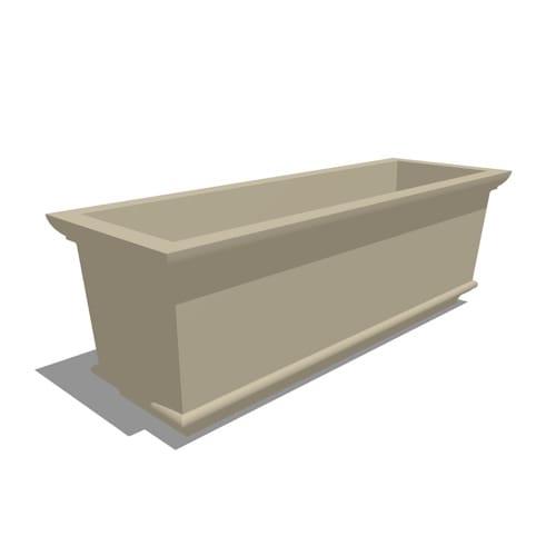 Lynx Rectangular GFRC Planter