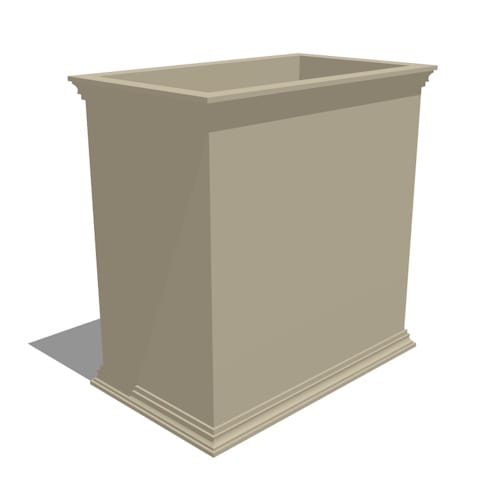 Laguna Fiberglass Rectangle Planter