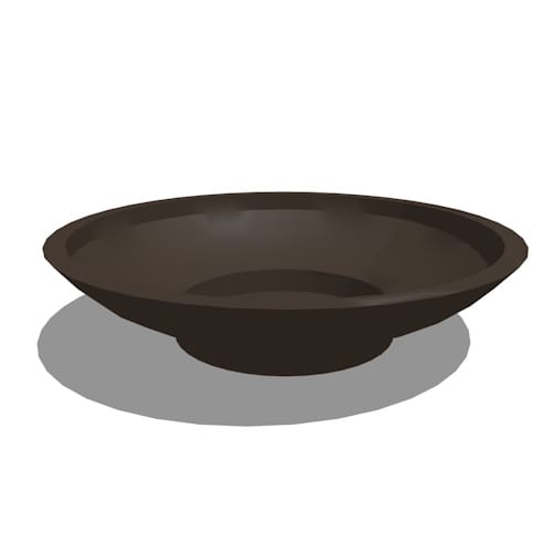 Lunetta Fiberglass Low Bowl Planter